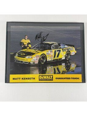 NASCAR Matt Kenseth DeWalt Chevrolet Monte Carlo Autographed Framed Photo